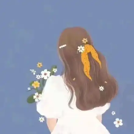  头像火爆抖音的背影捧花头像男女都有