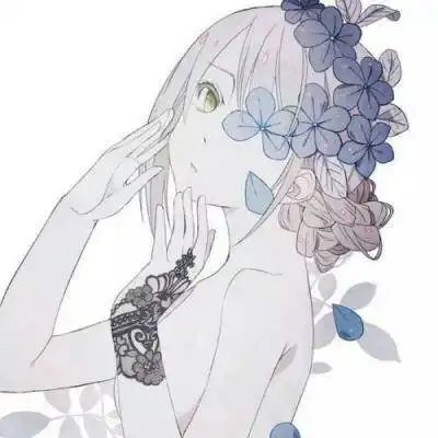  个性短发动漫女生头像手绘短发女生头像彩色系列