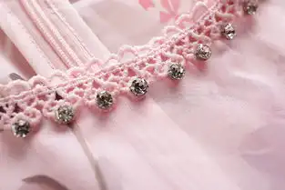  施悦名2019夏季新款甜美花朵印花圆领水溶花边两件套连衣裙a