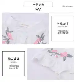  2019夏季新款女童中大童个性刺绣花衬衫格子背带裙两件套潮