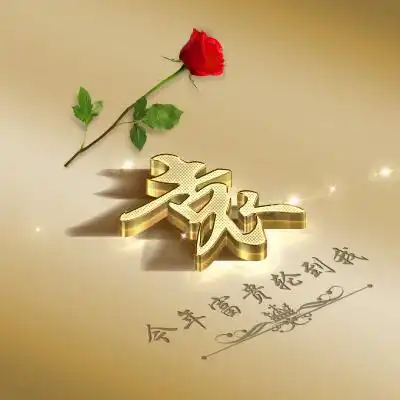  金色好运头像姓氏专属,今年富贵一定会轮到你