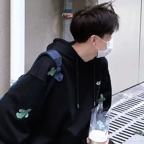 男生帅气侧脸500张头像