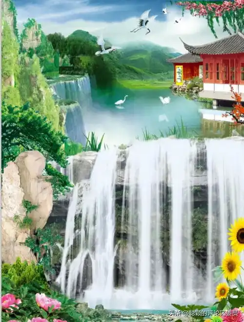  流水生财山水微信头像图片大全