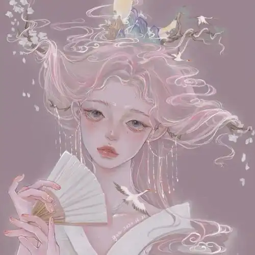  梦幻手绘女头