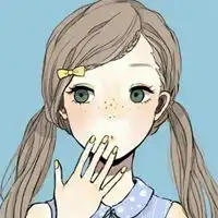  带着发夹的漫画头像带发夹的动漫女生头像