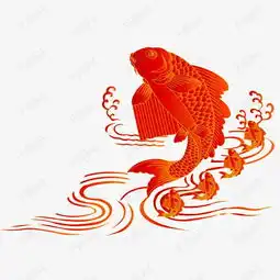  鲤鱼水纹素材图片免费下载高清装饰图案png千库网图片编号7741570