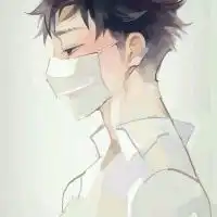  戴口罩头像男生动漫冷酷动漫男戴口罩帅气逼人