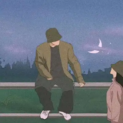  云朵手绘情头这一生最美好的事情侣头像我要个性网