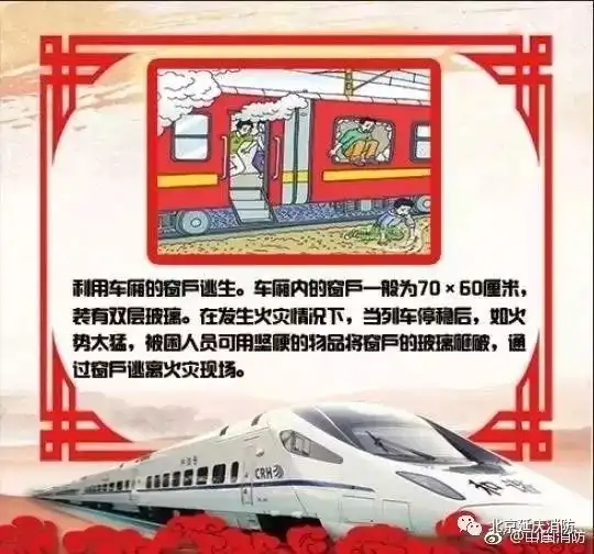  火车上遇到火灾这样做