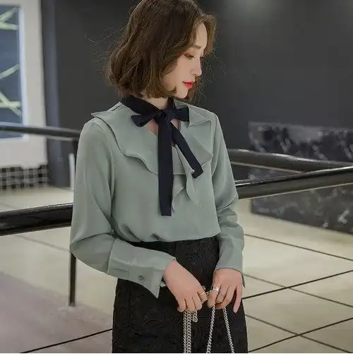  春夏女生穿搭不犯愁气质衬衫搭配小清新风十足