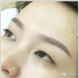  雾眉结痂过程,雾眉结痂蜕变高清图片