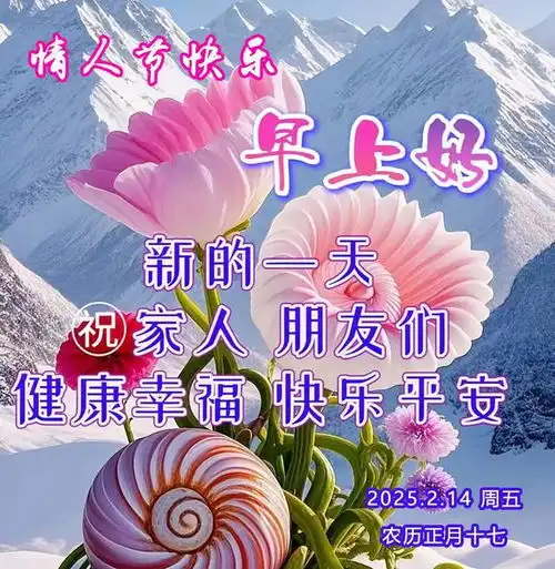  2025.2.14情人节早安图片情人节浪漫图片唯美早上好情人节快乐