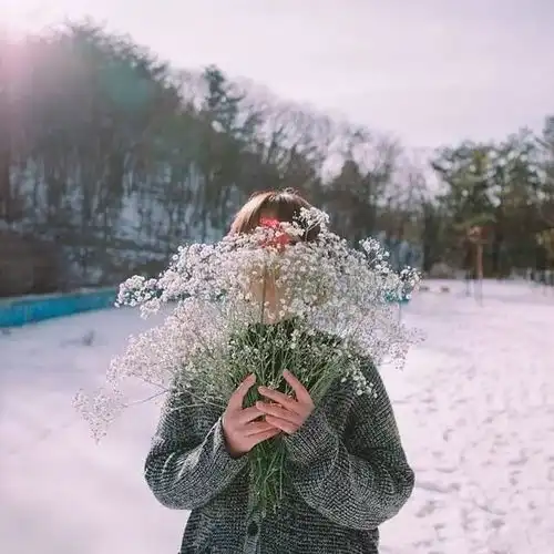 女人用的幸运花头像带字
