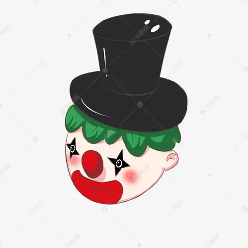  绿色头发小丑