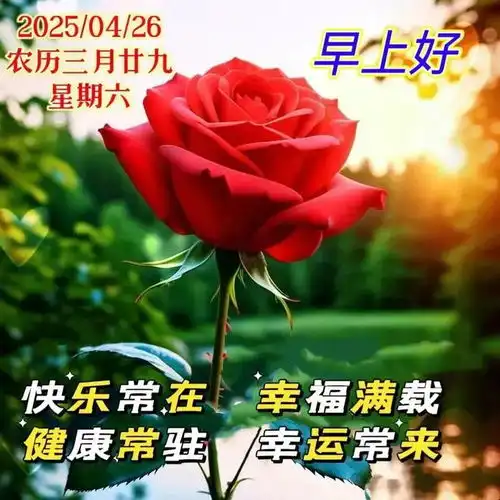  4.26朋友圈这样发用欢喜的心过日子,用感恩的心度人生,周末愉快