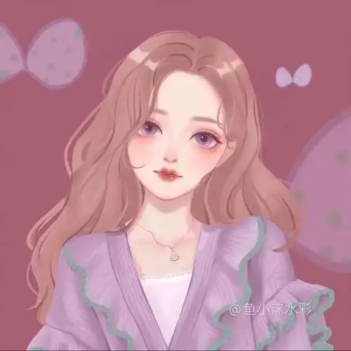  甜美女生手绘头像