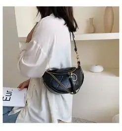  纪蔻秋冬高级感包包洋气质感女包新款2019网红胸包斜挎包女百搭ins潮