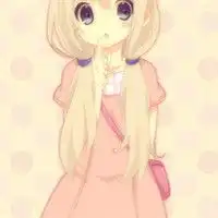  卡哇伊动漫女生萌头,戴耳机听歌的女孩子