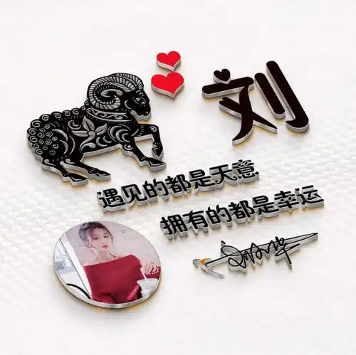  朋友们喜欢的3d微信姓氏头像更新了,十二生肖签名头像,请带走