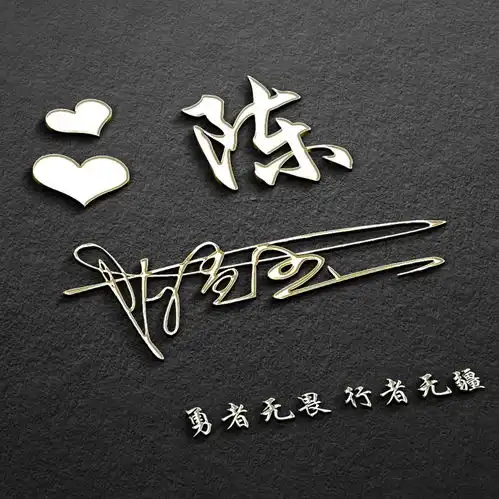  用你的名字做微信头像,20多张高端立体姓氏头像,金色闪耀