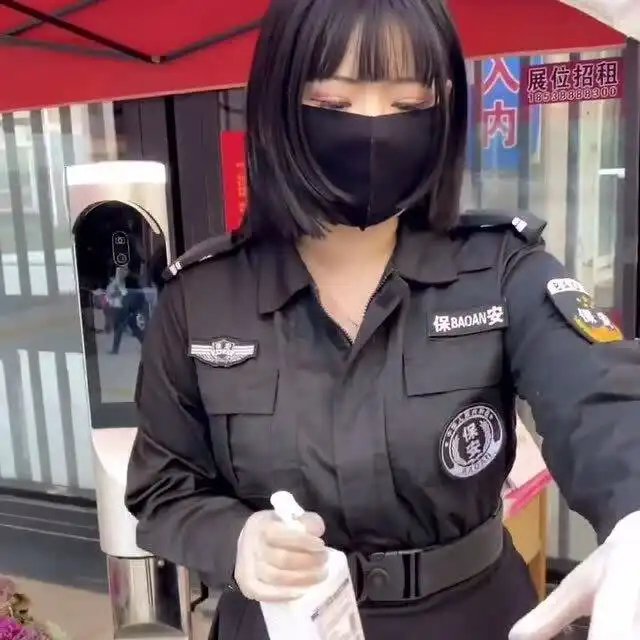 戴口罩头像 霸气保安