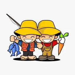  卡通可爱的钓鱼人图片素材其他格式下载动漫人物大全