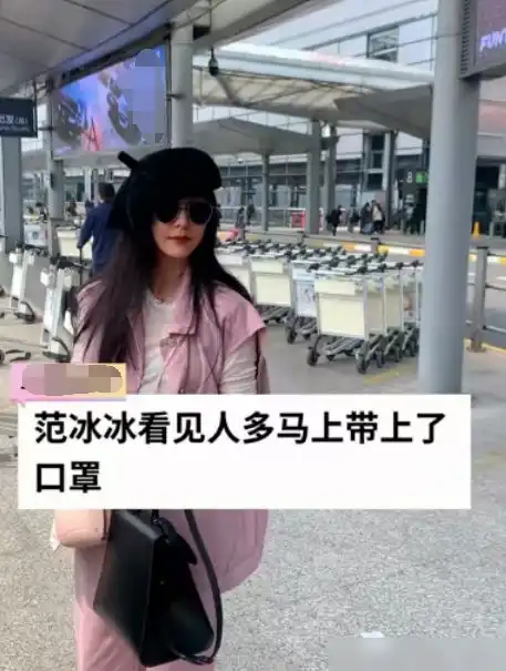  范冰冰胖出新高度,脸蛋圆嘟嘟像水肿,看见人多马上戴口罩遮住脸