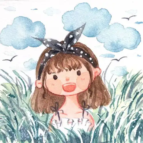 女生幸运头像图片手绘永