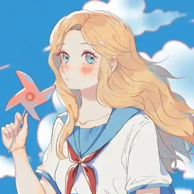 微信头像动漫女生插画
