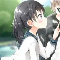  高冷百合动漫情侣头像动漫百合情侣头像一左一右