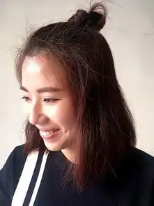  半丸子头怎么扎还得看人看脸型亚洲女性的丸子头