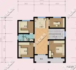  1110左右的三层自建房屋农村户型,大气的外观