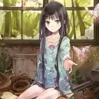  唯美卡通女生头像图片