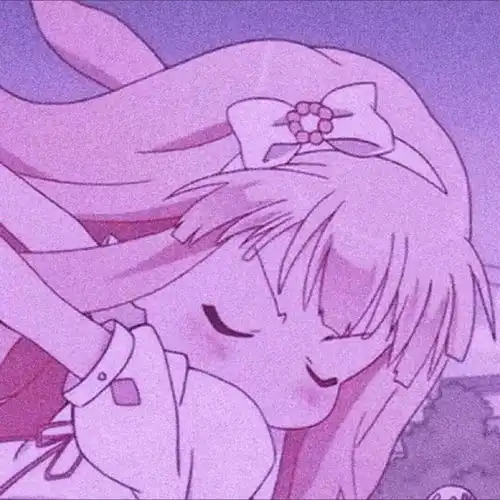  苏濯粉色系ins风动漫女头.