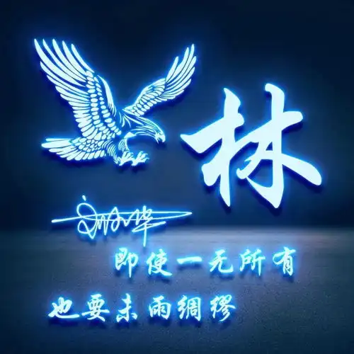  3d立体特效商务签名头像,微信头像,你的名字这样写更漂亮