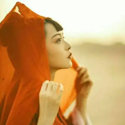  qq头像女生古风红衣,高清好看的红衣女头像伤感古风图片