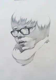  小清新素描头像
