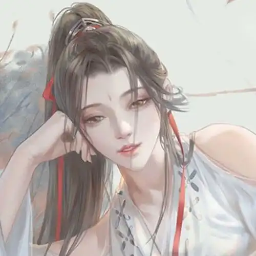  醉枫染墨古风女生头像只你眉梢一提,我便献上一池风月