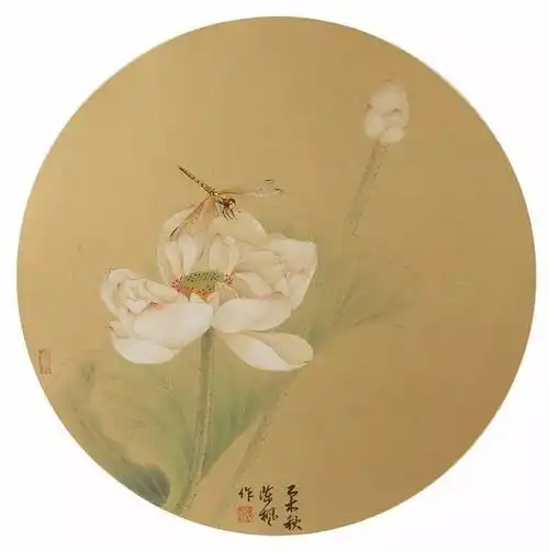  她的工笔画清新脱俗,技法纯熟,雅致极了