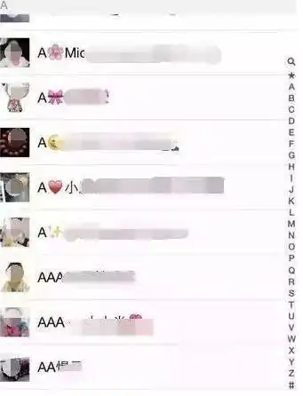  a开头的微信名