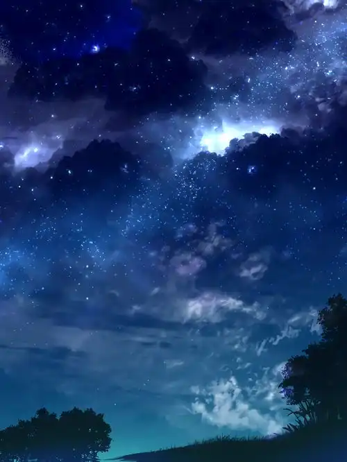  星空下的你和我,唯美星空美图腾讯新闻