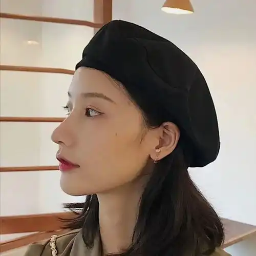  女生头像戴帽子女头