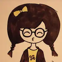 小希可爱卡通女孩头像卡
