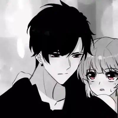  漫画情侣头像,等着女孩子来找你