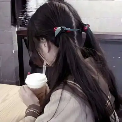  双马尾头像可爱真人软妹双马尾背影头像图片