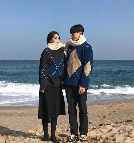 情侣博主拍头像ins