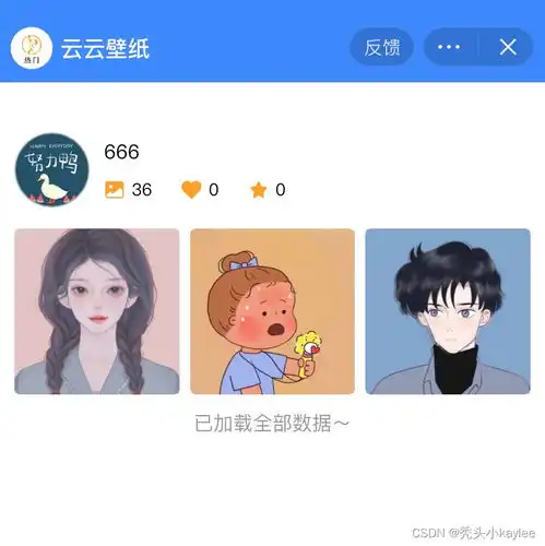  抖音壁纸小程序项目