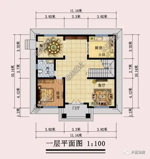  一款简欧二层坡顶大通窗设计,奢华大气不失时尚,布局合理实用