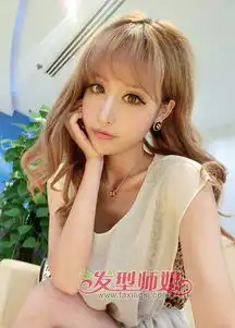  长发梨花头演绎别样美丽灵动发丝舞动活力长发梨花头女生卷发发型发型师姐