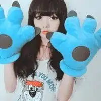  女生蓝色qq头像
